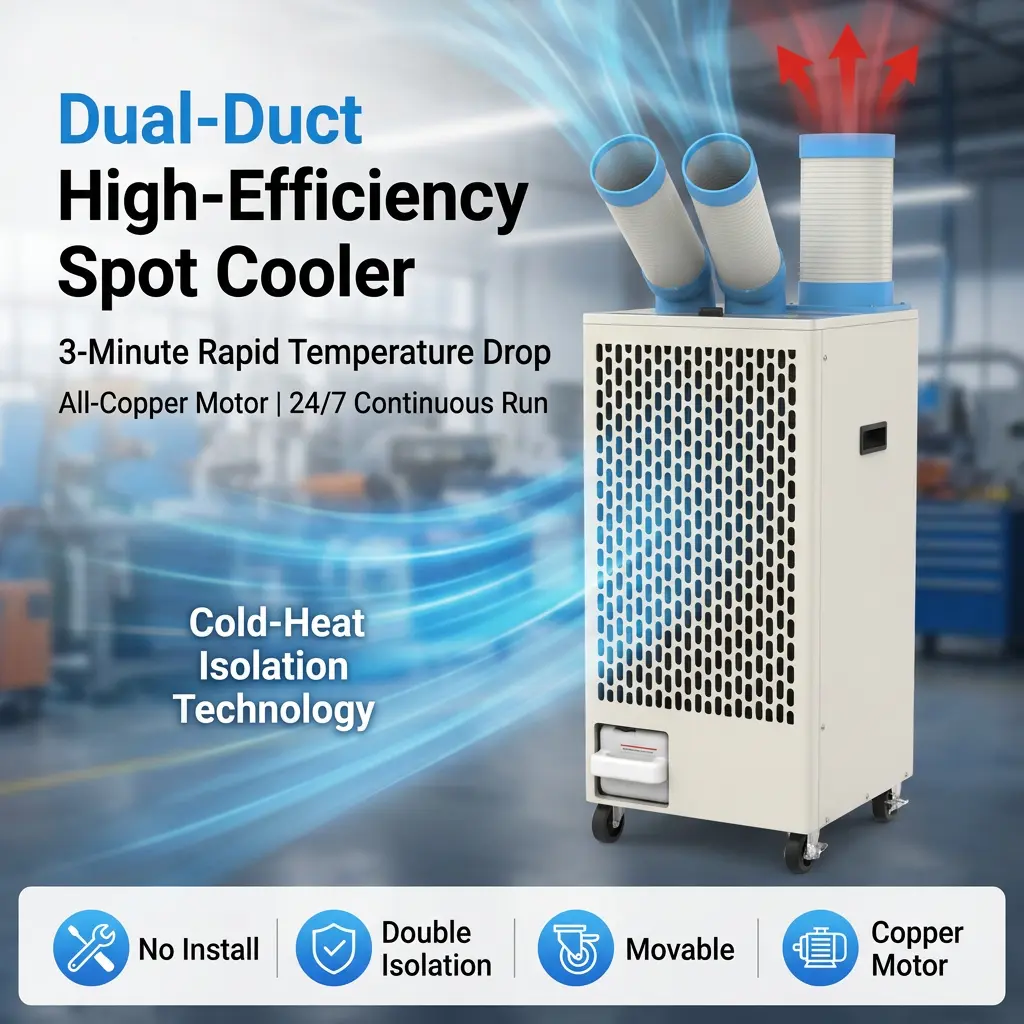 Comhlacht Miotail Bán OEM 24 7 Leithlisiú Teas Fuar Duct Dual Aeroiriúntóir Iniompartha Spota with Aeroiriúntóir Tionsclaíoch don Cheardlann Comhlacht Miotail Bán OEM 24 7 Leithlisiú Teas Fuar Duct Dual Aeroiriúntóir Iniompartha Spota with Aeroiriúntóir Tionsclaíoch don Cheardlann